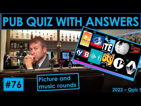 76 PUB QUIZ Music picture and connection rounds