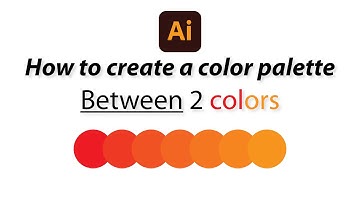 How to create a color palette Between 2 colors