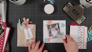 Trukendoos - stempeltechnieken - Chevron Border Punch