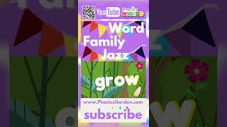 OW | Word Family Jazz | Rhyming Words | Phonics Garden