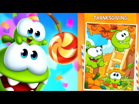 Cut the Rope Remastered - Bonus Chapter - 9 Thanksgiving Levels (1-9) 3 Stars Walkthrough - YouTube