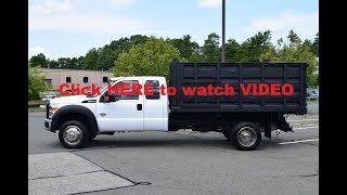 2011 Ford F 550 Extended Cab Dump Truck 6 7L Powerstroke Diesel