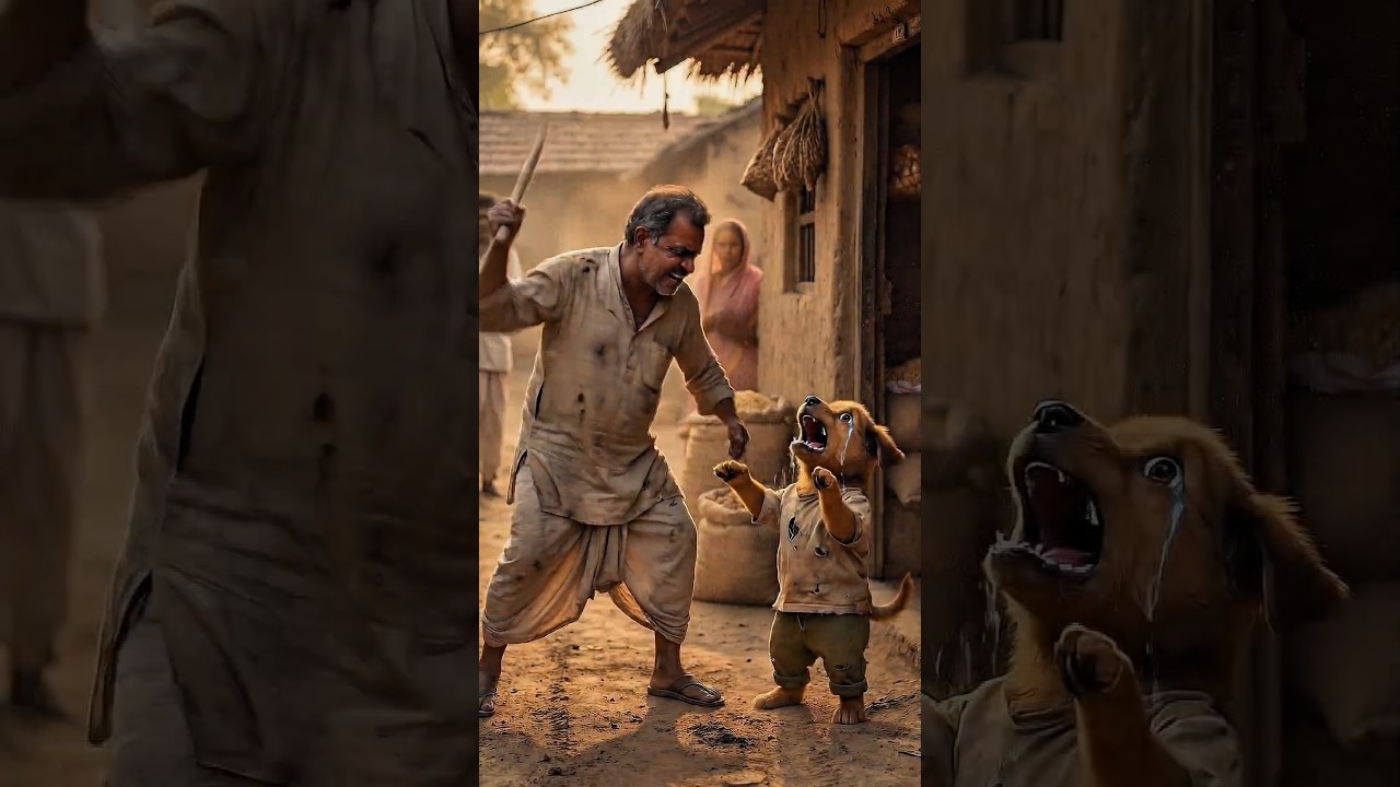 Poor Puppy Crying 😭 | Desi Village Emotional Story | Sad Short Video