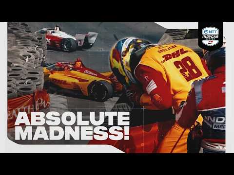 Grosjean, McLaughlin CRASH in Fight for the Lead 🤯 | 2023 St. Pete | INDYCAR