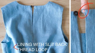 ✅ How To Sew Lining With Slit Back / Make Thread Chain Button Loop / Thuy Sewing by Thuy sewing 205,927 views 11 months ago 24 minutes