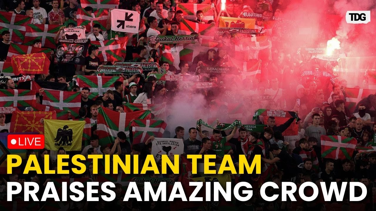 Palestinian Footballers LIVE: Fans Create Incredible Atmosphere as Palestine Plays Friendly in Spain