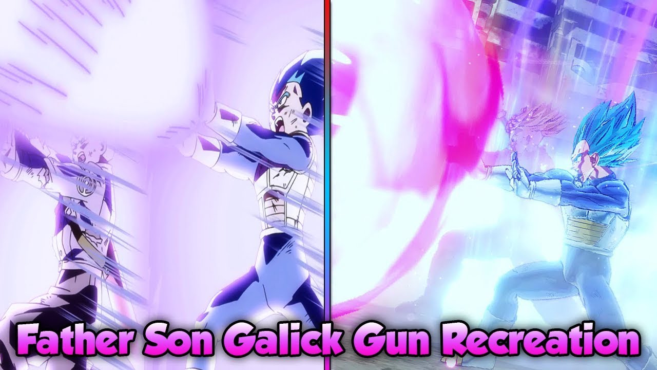 Father Son Galick Gun! Trunks & Vegeta vs Fused Zamasu! Reenacting Epic