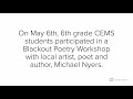 Campbell Elementary & Middle School - Blackout Poetry Workshop May 6th, 2019
