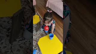 Balonla Bardak Taşıma Yarışması