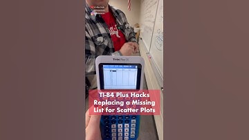 TI-84 Plus Tips and Tricks: Replacing a Missing List for Scatter Plots #tips #calculator #maths