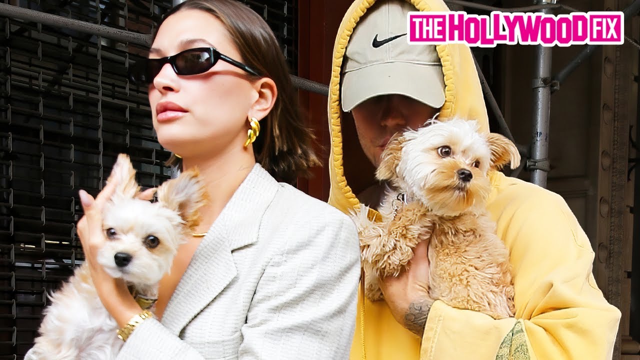 Justin & Hailey Bieber Become Parents & Show Off Their Adorable 2 New Puppies At A Friends House