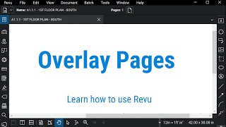 bluebeam revu: overlay pages