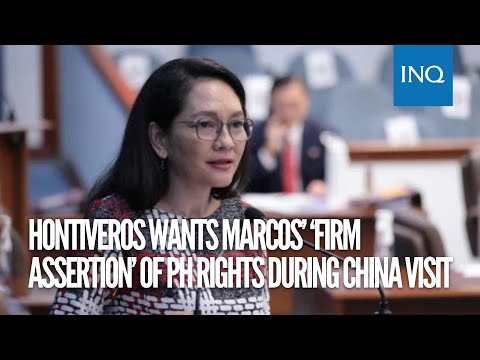 Hontiveros wants Marcos’ ‘firm assertion’ of PH rights in WPS during China visit