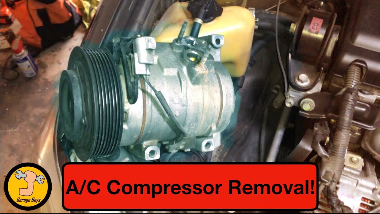Toyota Camry A/C Compressor Removal - YouTube