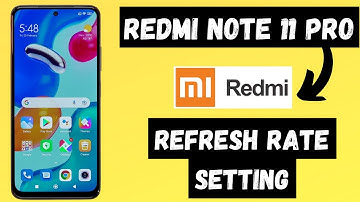 Redmi Note 11 Pro Refresh Rate Setting #TeamSS