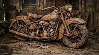 Abandoned 1936 Harley Knucklehead Restored to Brand New | ASMR Rebuild