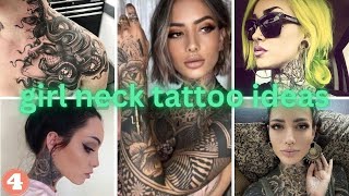 Women neck tattoo designs female tattoos for girls