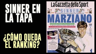 Sinner en la tapa de la Gazzetta dello Sport