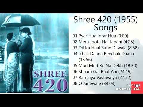 Shree 420 1955 All Songs Jukebox Raj Kapoor  Nargis  Nadira