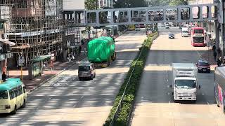 港鐵 M-Train A101前半車卡遺體經過大河道轉入青山公路