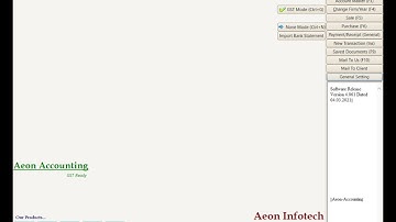 Lesson-8 How To Make a ProductIon Entry With Stock Maintaining For AEON ACCOUNTING Software