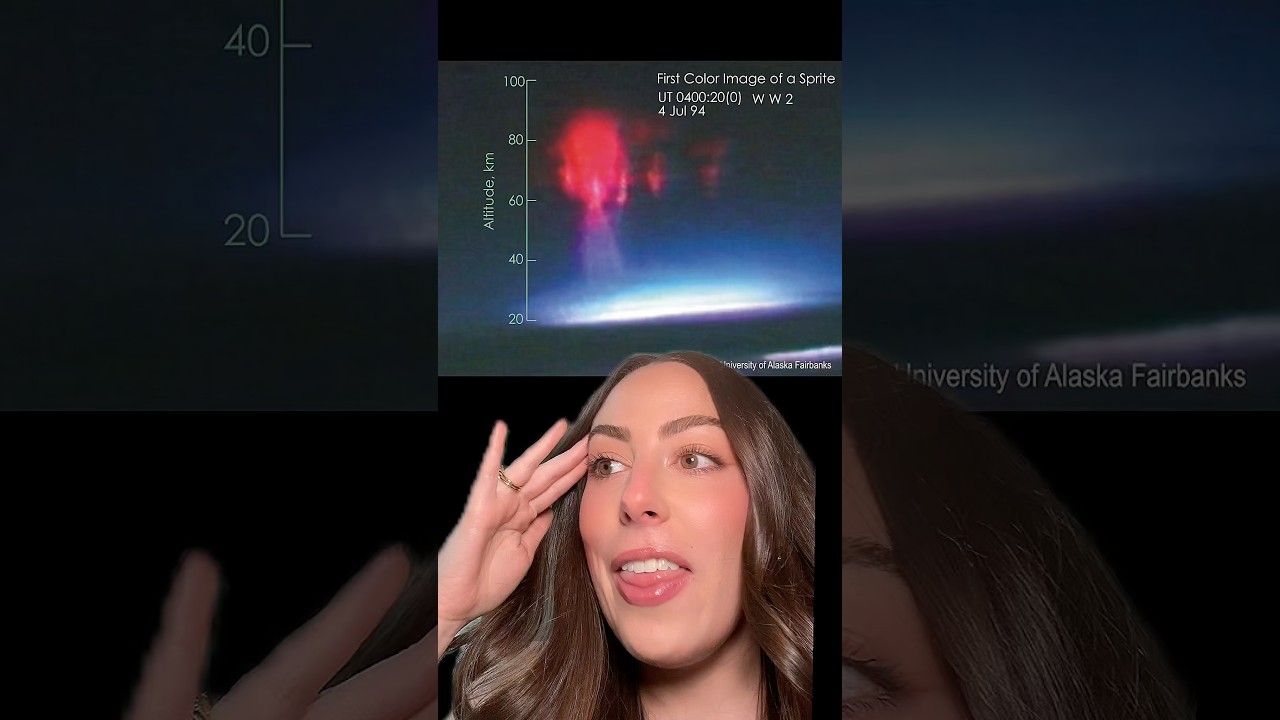 Red sprites: powerful lightning (not aliens) 