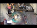 spray paint art-- dont panic 2- when painting goes wrong happy mistakes spraypaint art