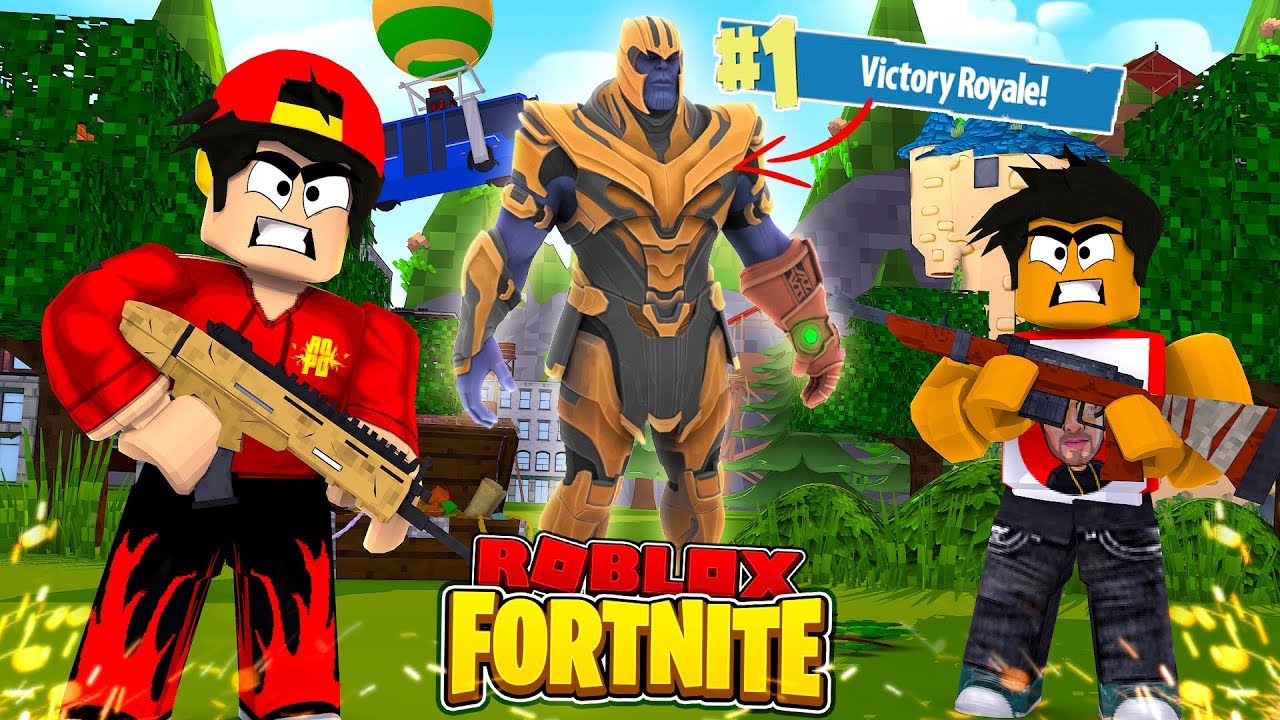 Roblox Fortnite Thanos Gets The Victory Royale Youtube - victory royale roblox fortnite