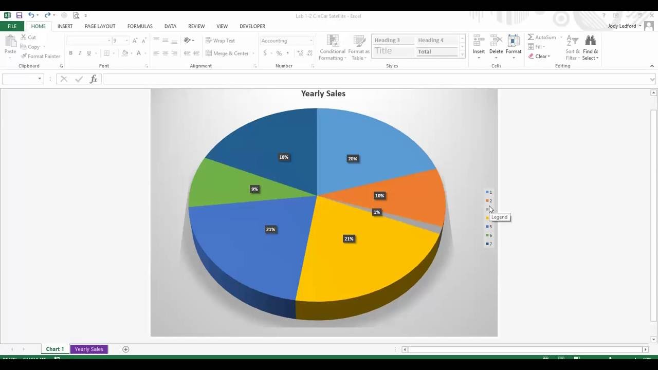 Pie Chart Excel Legend