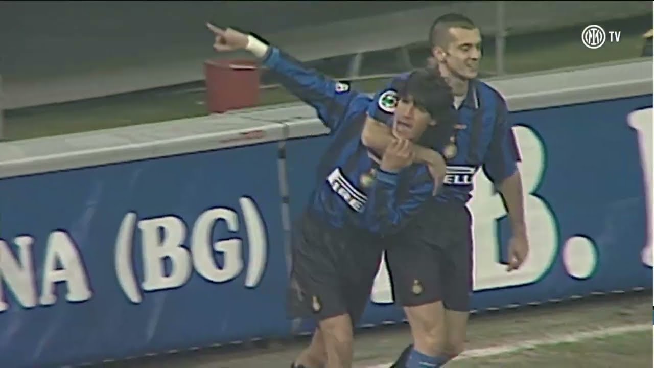 INTER every goal 1996-97 Season-Serie A Italy, Coppa UEFA Cup-Zanetti,Bergomi,Djorkaeff,Ince,Ganz