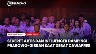 Sederet Artis dan Influencer Dampingi Paslon Prabowo Gibran di Debat Cawapres