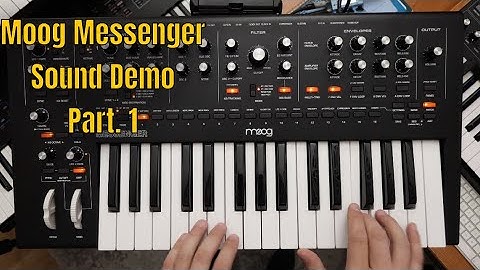 Moog Messenger Sound Demo Part. 1 | No Talking | @MidiWareVideo