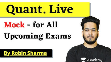 📢 Live Mock Quantitative Aptitude | Quick Solution | By Robin Sharma