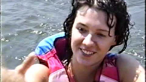 Debbie Thorne Waterskiing Gages Lake 8-2-1989