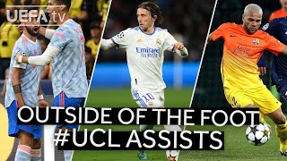 Great Outside Of The Foot #UCL Assists