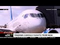 Tanzania announces a ban on flights to and from India due to increasing COVID-19 cases