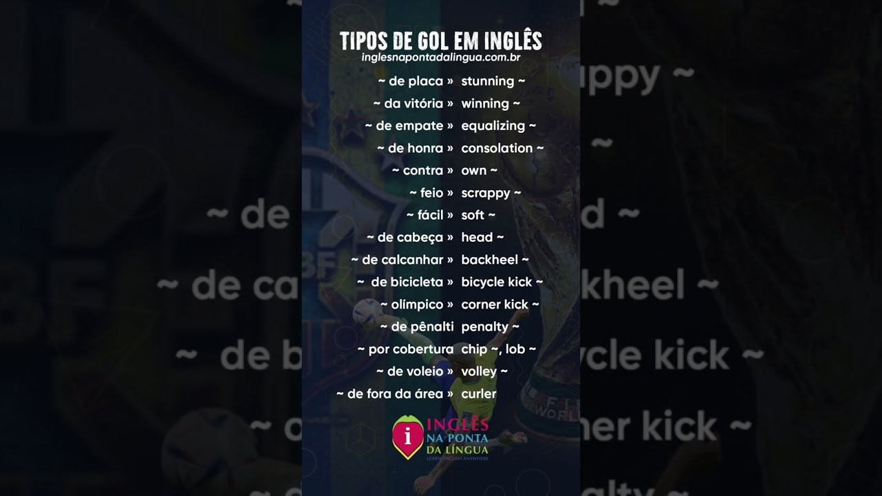 Como falar os diferentes tipos de gol em inglês? Se liga na lista! 