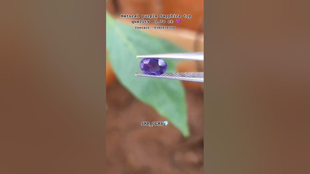 purple sapphire💜#gemsnjewellery #diamondjewellery#music #astrologicalgemstone#diamondrings#sapphire