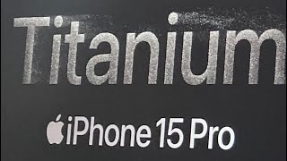 TITANIUM IPHONE  15 Pro  at BestBuy store.