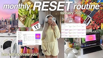 FEBRUARY MONTHLY RESET 💌 | deep cleaning, goals, planning, organising, etc! | 2025 ✨