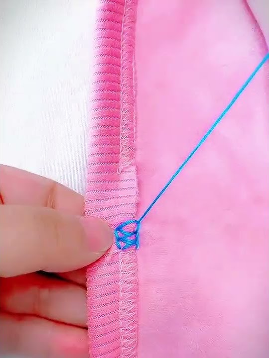 Sewing manual hemming method