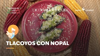 Tlacoyos mexicanos con ensalada de nopales (Receta fácil)