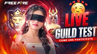 FREE FIRE LIVE GUILD TEST 1 v 1 🛑 | free fire live | free fire live giveaway | #freefire #ff