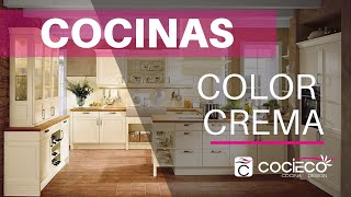 Cocinas Color Crema de diseño 👉 Muebles de cocina color crema