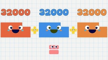 Numberblocks | Sum Of 3 Number | Three Same Square Number Addition | ADD 3 IDENTICAL BIG NUMBERS