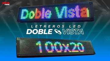 Letrero LED programable WiFi Doble Vista