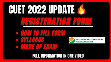 CUCET Online Application Form 2022 🔥 CUET REGISTERATION 2022