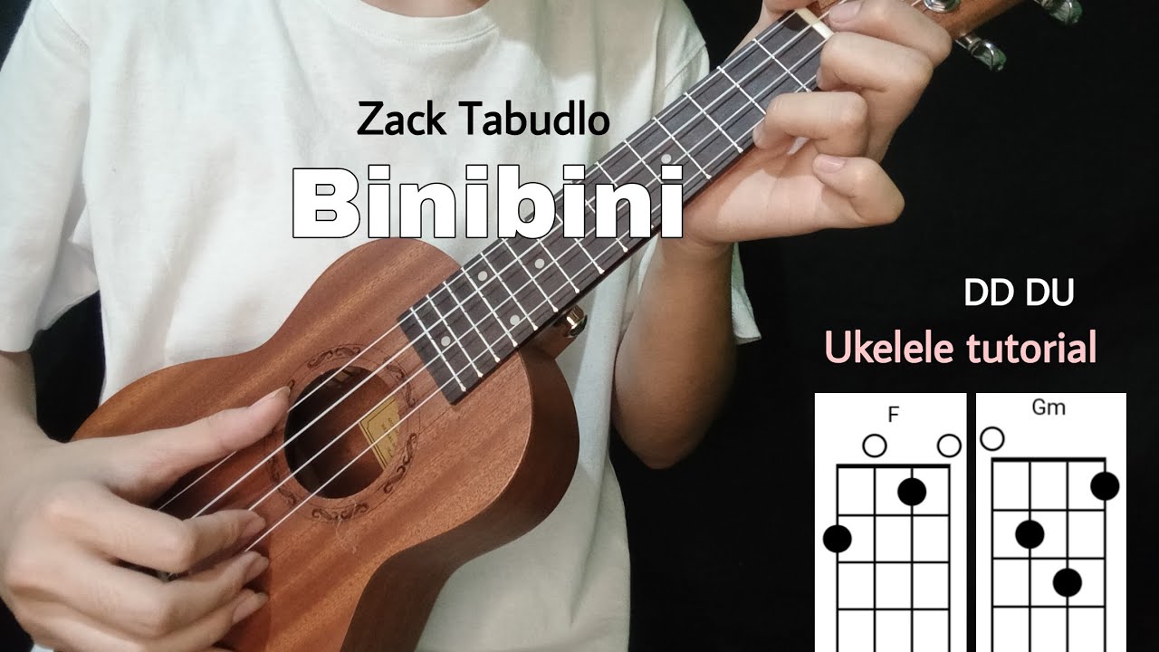 Binibini - Zack Tabudlo (Ukelele tutorial) Easy Chords with lyrics ...