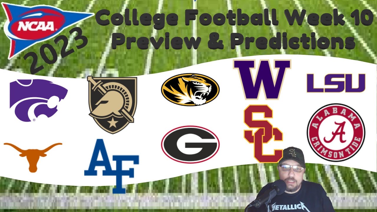 2023 College Football Week 10 Preview & Predictions - YouTube