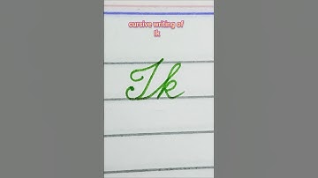 how to write capital I with a small letter k #handwriting #calligraphy #viralshorts